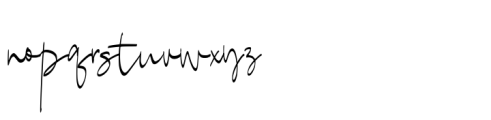 Hatersi Signature Font LOWERCASE