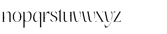 Hatficeld Regular Font LOWERCASE