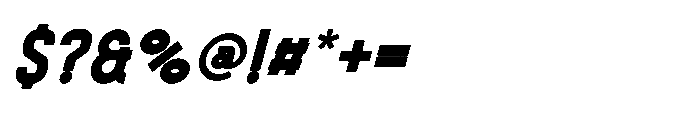 Haugen Sans Black Italic Font OTHER CHARS