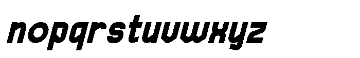 Haugen Sans Black Italic Font LOWERCASE