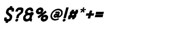 Haugen Sans Extra Bold Italic Font OTHER CHARS