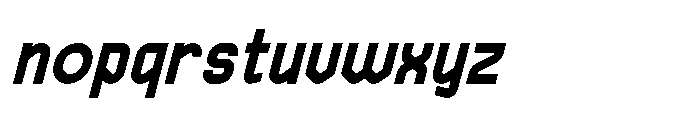 Haugen Sans Extra Bold Italic Font LOWERCASE