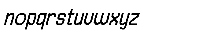 Haugen Sans Medium Italic Font LOWERCASE