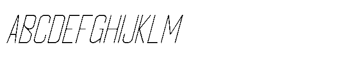 Haugen Sans Thin Italic Font UPPERCASE