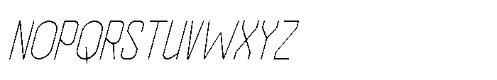 Haugen Sans Thin Italic Font UPPERCASE
