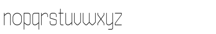 Haugen Sans Thin Font LOWERCASE