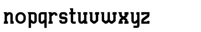 Haugen Slab Bold Font LOWERCASE