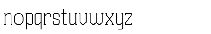 Haugen Slab Extra Light Font LOWERCASE
