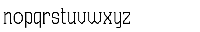Haugen Slab Light Font LOWERCASE