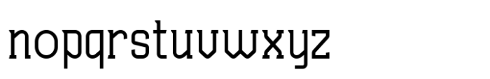 Haugen Slab Regular Font LOWERCASE