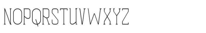 Haugen Slab Thin Font UPPERCASE