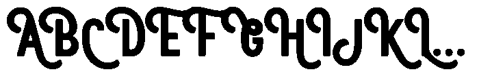 Haukteen Bush Font UPPERCASE