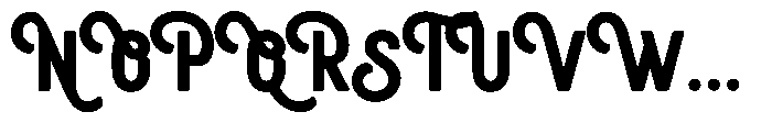 Haukteen Bush Font UPPERCASE