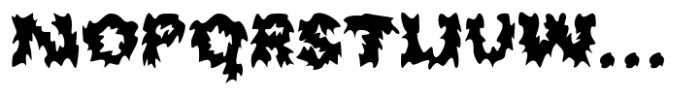 Hauntflare Font LOWERCASE