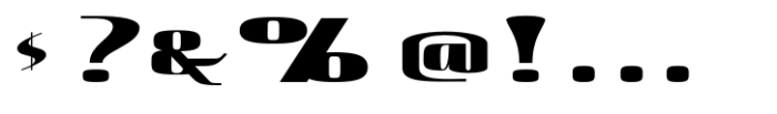Hautte Black Expanded Font OTHER CHARS