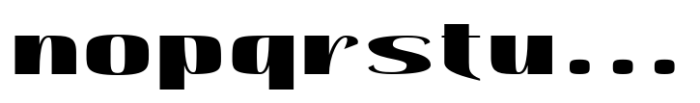 Hautte Black Expanded Font LOWERCASE