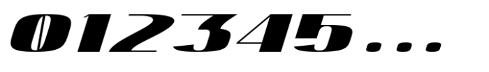 Hautte Black Italic Extra Expanded Font OTHER CHARS