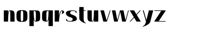 Hautte Black Sm Condensed Font LOWERCASE