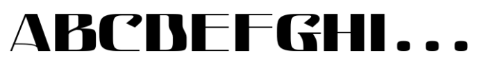 Hautte Bold Expanded Font UPPERCASE