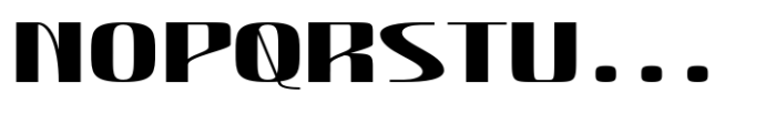 Hautte Bold Expanded Font UPPERCASE
