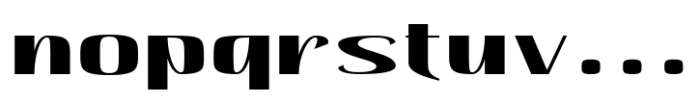 Hautte Bold Expanded Font LOWERCASE