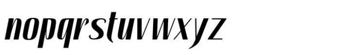 Hautte Bold Italic Condensed Font LOWERCASE