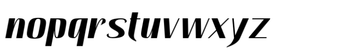 Hautte Bold Italic Sm Condensed Font LOWERCASE