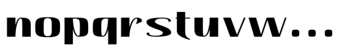 Hautte Bold Sm Expanded Font LOWERCASE