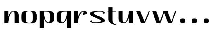 Hautte Expanded Font LOWERCASE