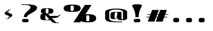 Hautte Extra Bold Expanded Font OTHER CHARS