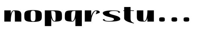 Hautte Extra Bold Expanded Font LOWERCASE