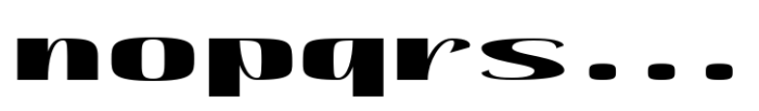 Hautte Extra Bold Extra Expanded Font LOWERCASE