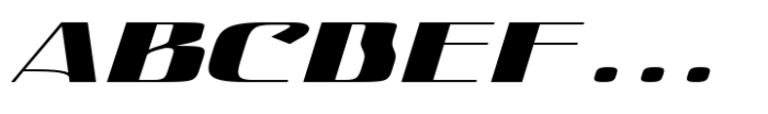 Hautte Extra Bold Italic Extra Expanded Font