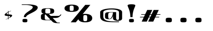 Hautte Extra Expanded Font OTHER CHARS