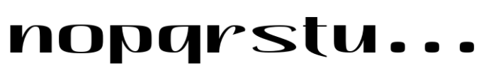 Hautte Extra Expanded Font LOWERCASE