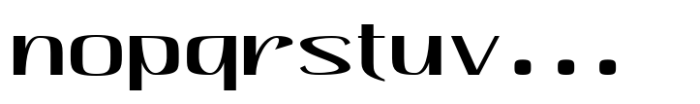 Hautte Extra Light Extra Expanded Font LOWERCASE