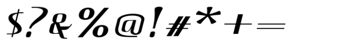 Hautte Extra Light Italic Expanded Font OTHER CHARS