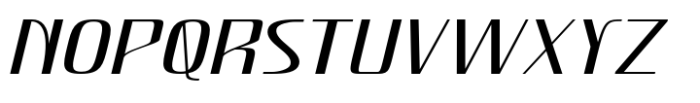 Hautte Extra Light Italic Expanded Font UPPERCASE