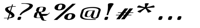 Hautte Extra Light Italic Extra Exp Font OTHER CHARS