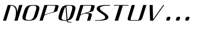 Hautte Extra Light Italic Extra Exp Font UPPERCASE
