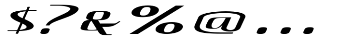 Hautte Extra Light Italic Ult Exp Font OTHER CHARS
