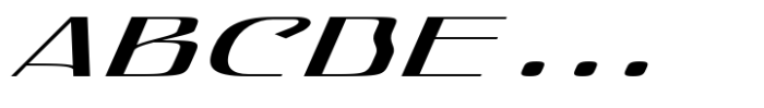 Hautte Extra Light Italic Ult Exp Font UPPERCASE