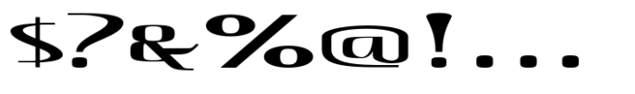 Hautte Extra Light Ult Expanded Font OTHER CHARS