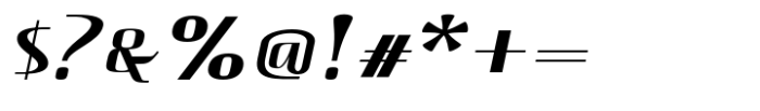 Hautte Italic Sm Expanded Font OTHER CHARS