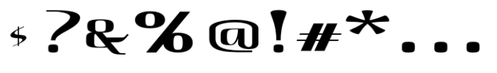 Hautte Light Extra Expanded Font OTHER CHARS