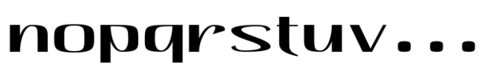 Hautte Light Extra Expanded Font LOWERCASE