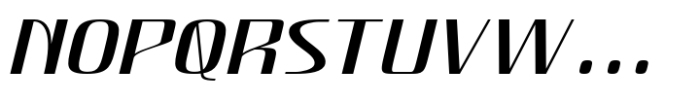 Hautte Light Italic Expanded Font UPPERCASE