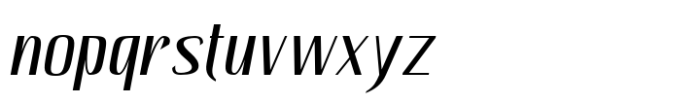 Hautte Light Italic Sm Condensed Font LOWERCASE