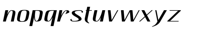 Hautte Light Italic Sm Expanded Font LOWERCASE