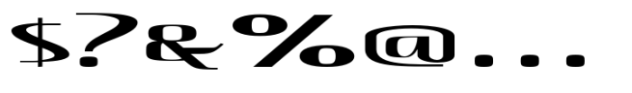 Hautte Light Ult Expanded Font OTHER CHARS
